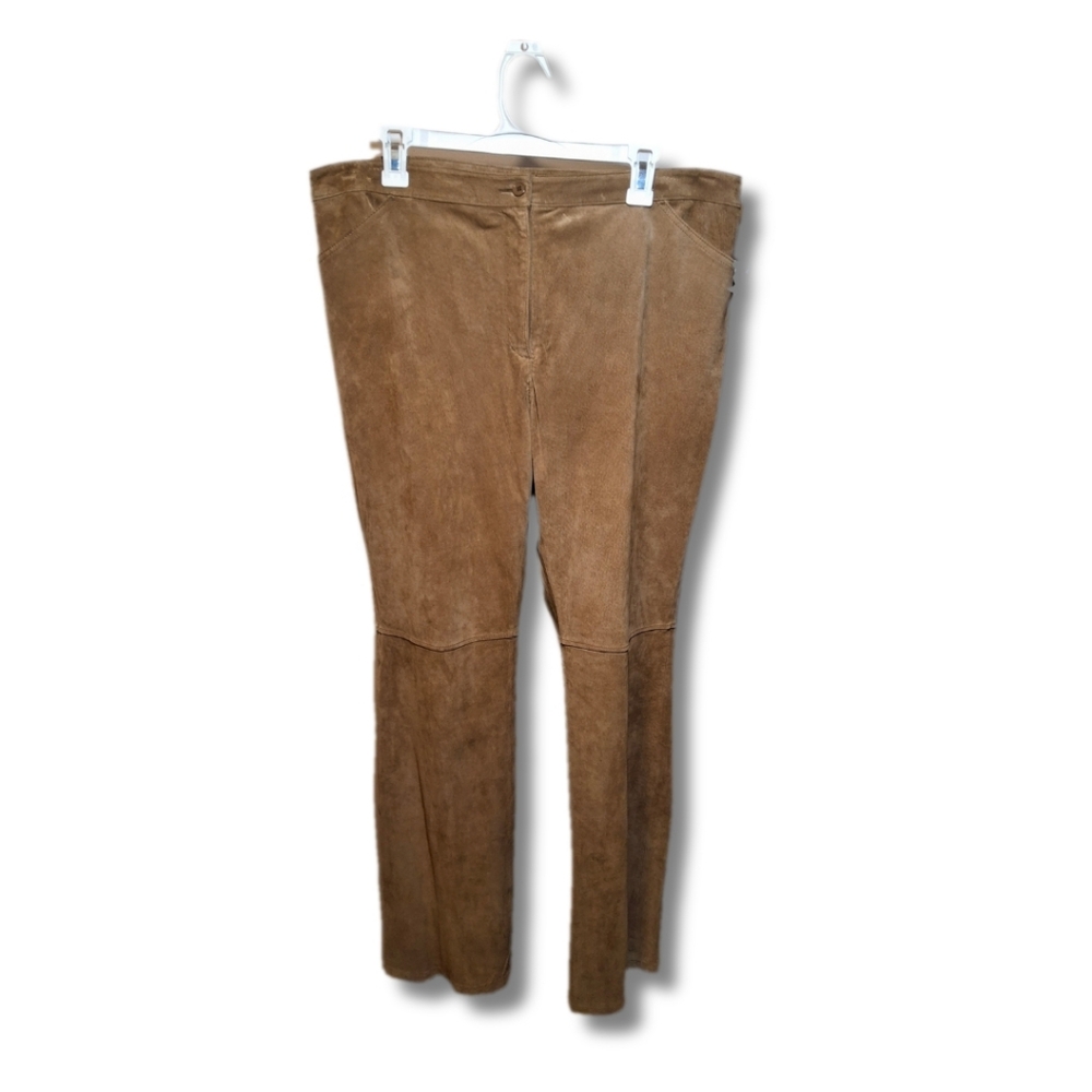 Covington Genuine Leather Pants | High Rise | Bootcut Flare | Size 16